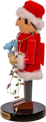 Clark Griswold 10-Inch Christmas Vacation Festive Wooden Nutcracker