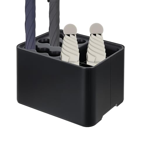 Compact Umbrella Stand with Drip Tray - Space-Saving Indoor Storage Rack