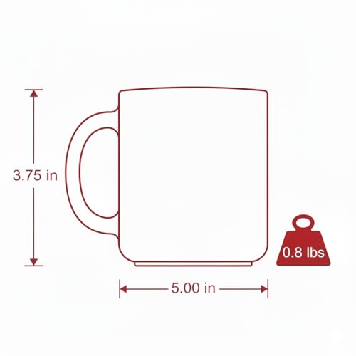 White Ladybug Ceramic Coffee Mug 13oz with Gift Box – Cute Red Polka Dot Cup