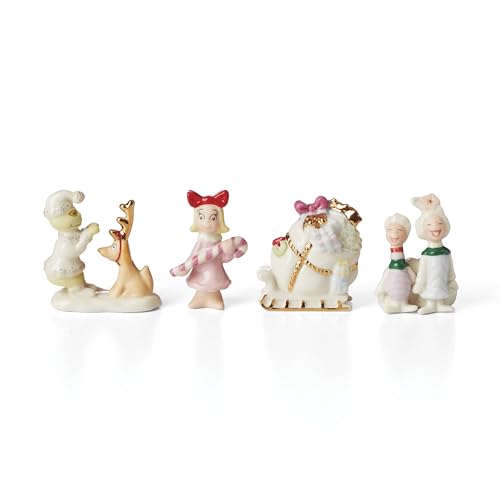 Lenox 897220 Who-Ville Accessories 4-Piece Figurine Set, Christmas & Holiday Decor