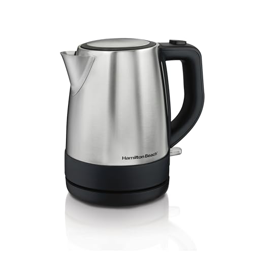 1 Liter Electric Tea Kettle - Fast Boiling Stainless Steel Hot Water Boiler