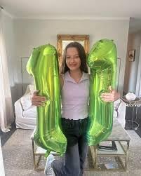 Number 3 Balloon - 40 Inch Light Green Birthday Decoration for Kids & Women’s Parties