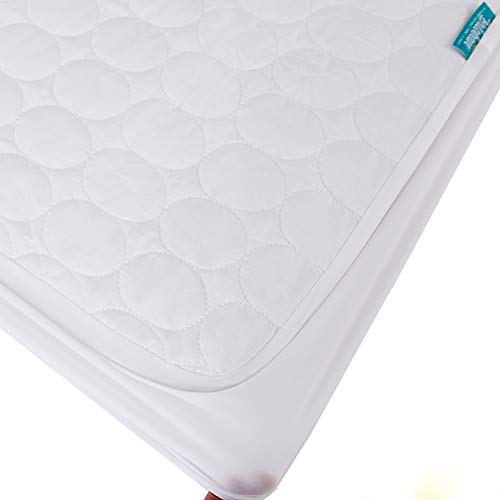 Biloban Waterproof Quilted Crib Mattress Protector Pad 2-Pack, 52" x 28"