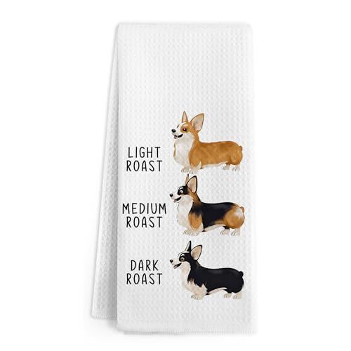Gnmduw Corgi Hand Towels for Bathroom & Kitchen - Funny Corgi Lover Gift, 16x24 Inch
