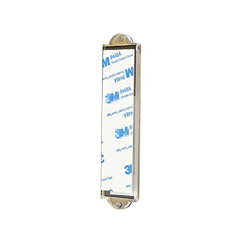 Metal Mezuzah Case for Door, 5.3-Inch Bronze with Peel and Stick Adhesive