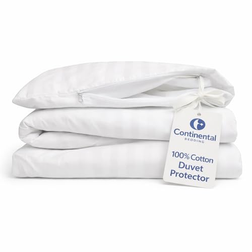 Premium Cotton Duvet Protector – 300 Thread Count with Zipper Closure