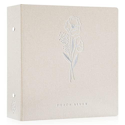 Large Linen Photo Album 4x6 - 600 Pocket Capacity for Horizontal & Vertical