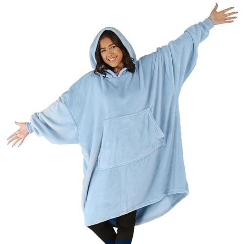 Lightweight Wearable Blanket Hoodie - Comfortable Oversized Loungewear