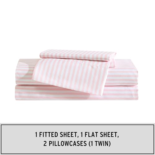 Eddie Bauer Kids Queen Bed Sheet Set, Soft Microfiber Bedding - Little Stripe