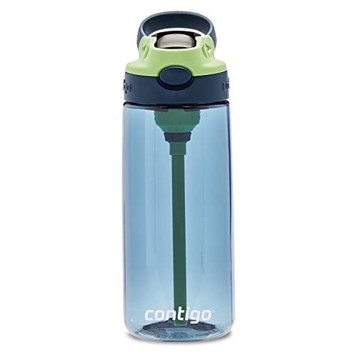 Kids Spill-Proof Water Bottle with Pop-Up Straw and Easy-Clean Lid