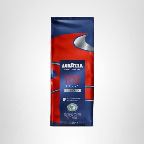 Lavazza Top Class Filtro Ground Coffee Medium Roast, 8 Ounce (Pack of 6)