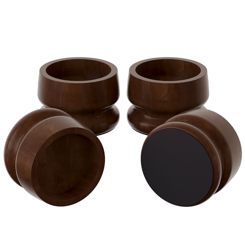 Heavy Duty Bed Risers - Solid Wood Furniture Lifts, 2200LB Capacity, 3 Inch Height