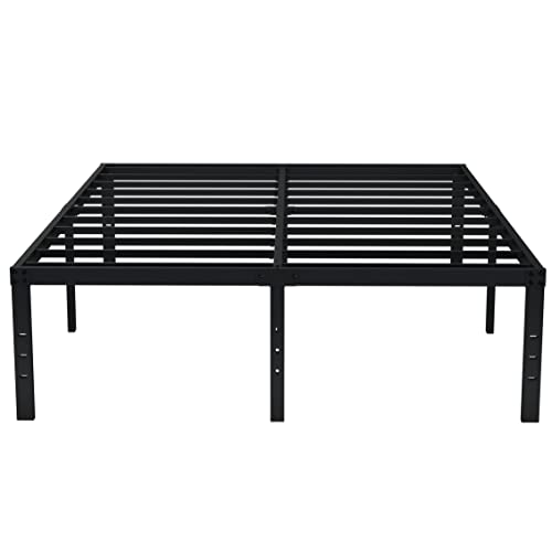 18-Inch Heavy Duty Queen Platform Bed Frame with Under-Bed Storage
