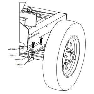 Torsion Axle Hardware Kit for Mortar and Plaster Mixers (Pre-2017)