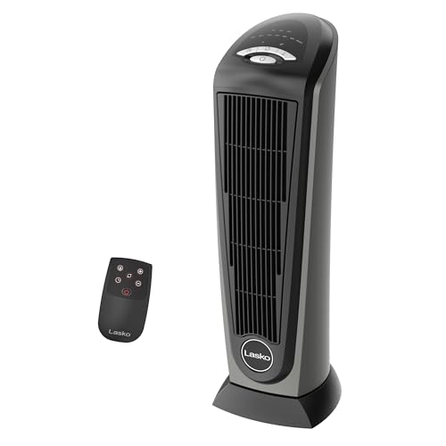 1500W Ceramic Tower Space Heater with Remote and Oscillation