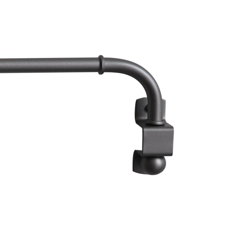 Adjustable Swing Arm Curtain Rods - Set of 2, 15.8 to 27.5 Inch