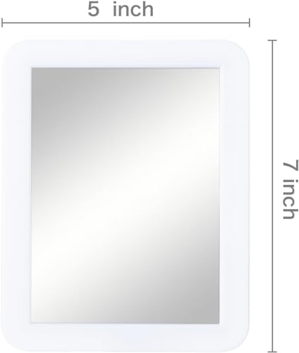 Magnetic Locker Mirror - 5.25" x 7" Real Glass for Lockers & Home
