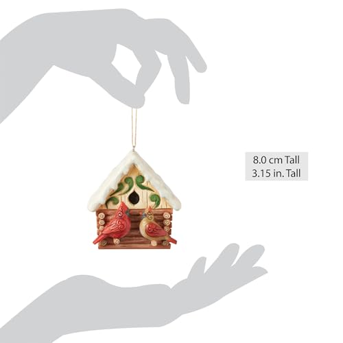 Jim Shore Heartwood Creek Christmas Birdhouse Ornament - Rustic Cabin Decor