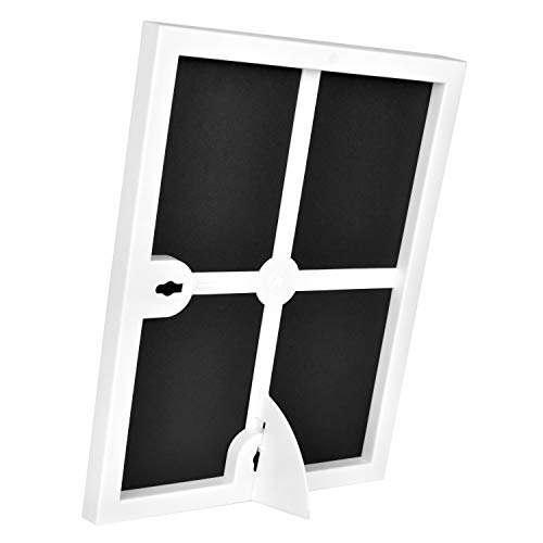 MCS Format 8x10 Picture Frame White, Gallery Wall Vertical & Horizontal Wall Hanging Picture Frame for Photos & Art Prints (6-Pack)