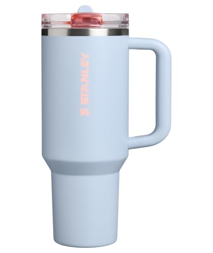Insulated Stainless Steel Travel Tumbler with Flip Straw, 40 oz