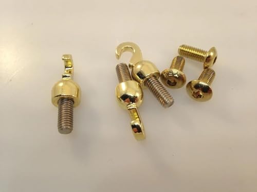 Set of 3 Grandfather Clock Weights with 5mm Open Hooks - Vintage Replacement