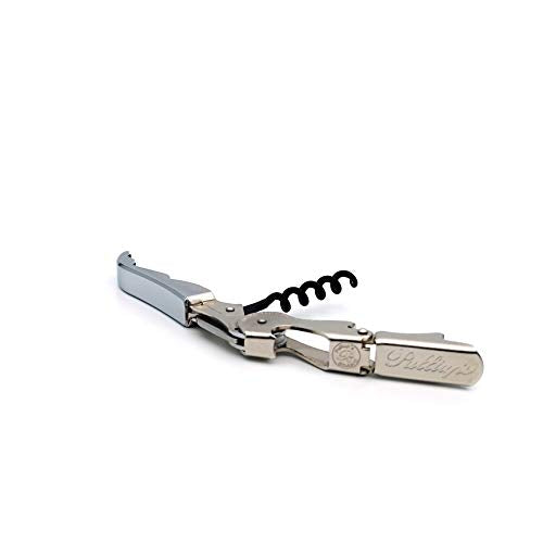 Pulltap's Classic 500 Chrome Waiter's Corkscrew with Double-Hinged Lever and Foil Cutter