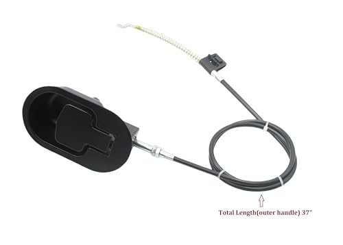 Universal Metal Recliner Release Handle with Cable (4.7-5.2 Inch Exposed)