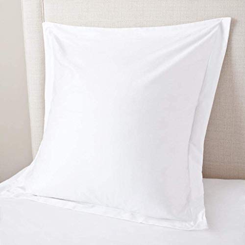 Set of 2 Egyptian Cotton Euro Sham Covers, 26x26 Square Pillow Shams