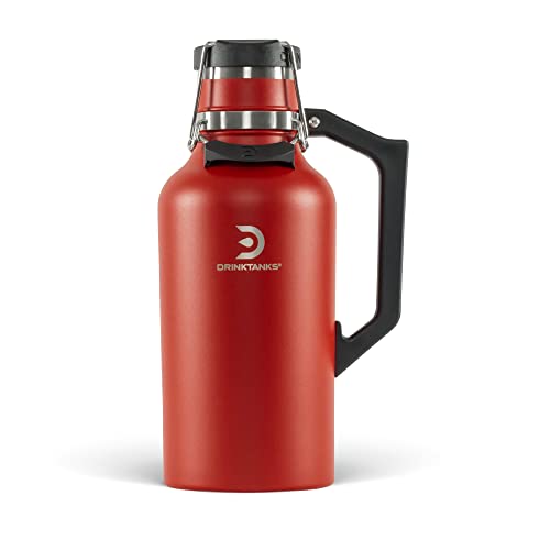 64 oz Vacuum Insulated Stainless Steel Growler - Leakproof Beer Bottle