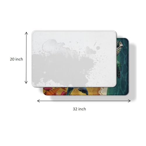 Sports Bath Mat 20x32 Inch Non-Slip Bathroom Rug for Kids Sports Room