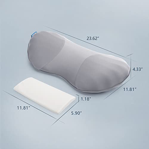 Adjustable Memory Foam Lumbar Support Pillow for Back Pain Relief