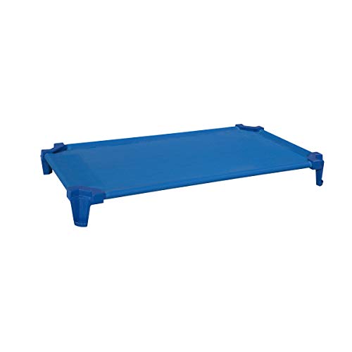 Stackable Toddler Daycare Cots with Sheets, 40-Inch, Blue, 6-Pack