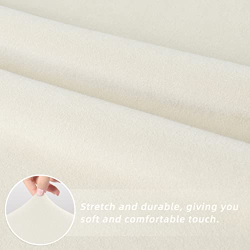 Stretch Dining Chair Slipcovers Set of 4, Ivory - Wrinkle-Free & Durable