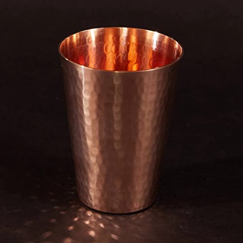 25 oz Hand Hammered Pure Copper Drinking Cup - Artisanal Tumbler