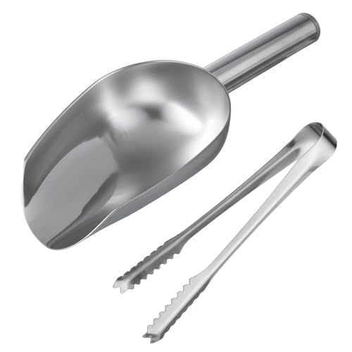 WHTCHSU Silver Candy Buffet Ice Tongs & Scoops Set - Food & Drink Accessories