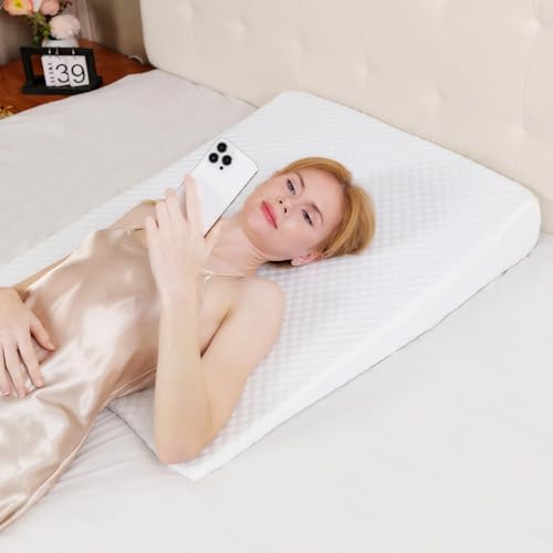Wedge Pillow for Sleeping and Back Support - 5-Inch Foam Triangle