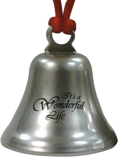 Steel Christmas Bell Ornament - It's a Wonderful Life Holiday Keepsake