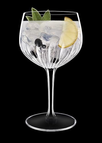27 oz Crystal Goblet Cocktail Glasses, Set of 4, Break-Resistant