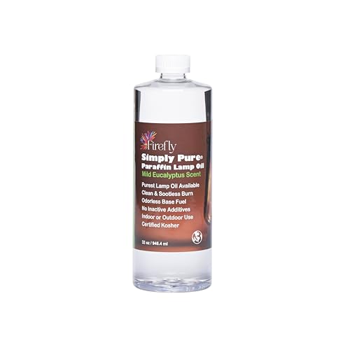 Premium Smokeless Paraffin Lamp Oil - 32 oz Eucalyptus Scented