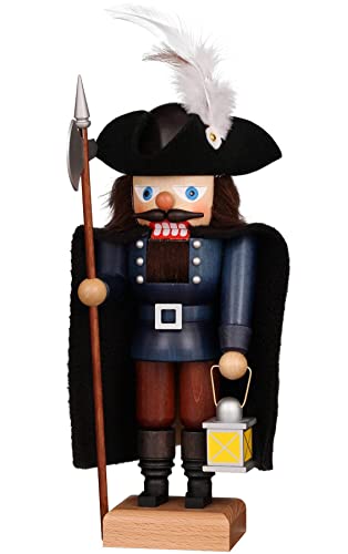 Christian Ulbricht 11.5-Inch Decorative Nutcracker Watchman - Black, Germany