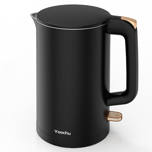 1.7L Electric Kettle, Double Wall Stainless Steel Cool Touch Water Boiler