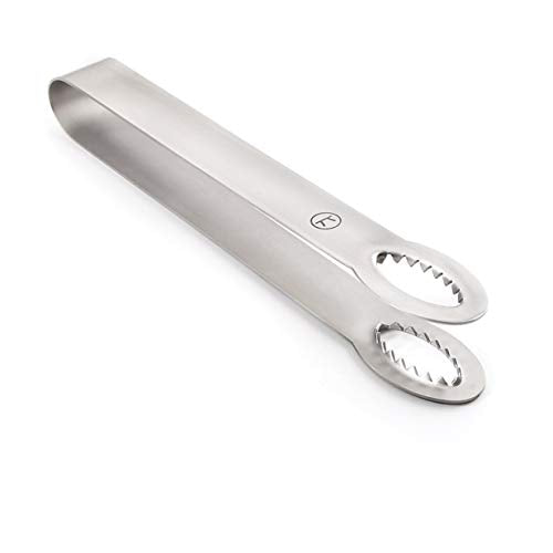 8-Inch Stainless Steel Ice Tongs for Bar & Serving Utensils