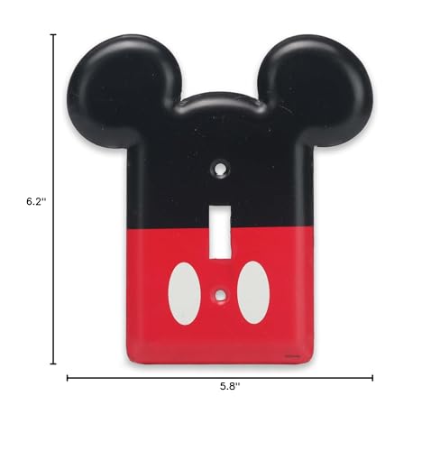 Mickey Mouse Metal Light Switch Plate - Decorative Bedroom Wall Cover