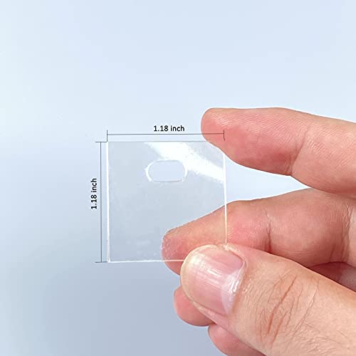 Clear Vertical Blind Repair Tabs (60 Pack) - Self-Adhesive Slat Fixers