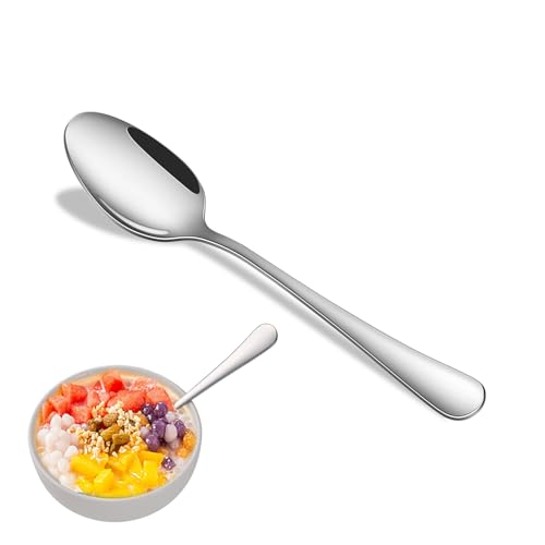 8-Piece Stainless Steel Teaspoons Set, 6.7-Inch Mirror Polished Spoons