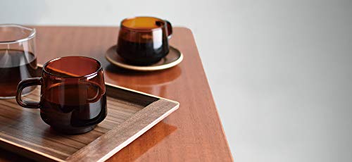 Kinto Sepia 21745 Non-Slip Saucer 130mm Teak - Organic Wood, Dishwasher Safe
