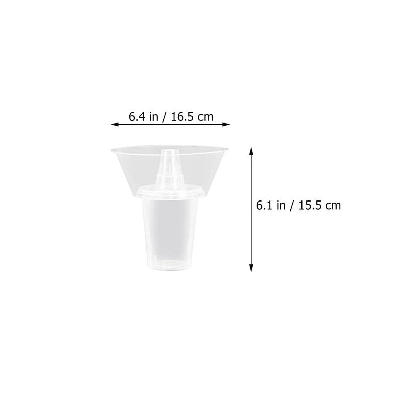 Hemoton 5 Sets Reusable Snack Containers with Tumbler and Snack Bowl Combo for Fries Chips and Drinks - Portable Cup Combination for Home Dining and Entertaining