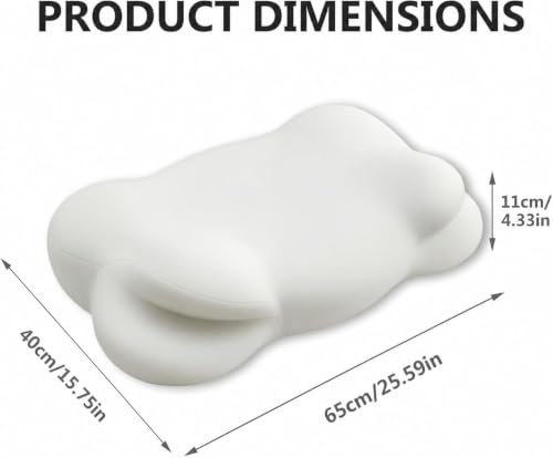 Ergonomic Memory Foam Neck Support Pillow - Adjustable Height, Cooling Cover