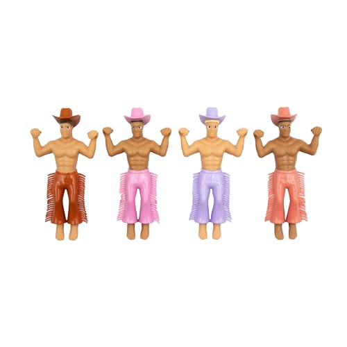 Drinking Buddies Reusable Glass Drink Markers Set - Funny Cowboy Theme