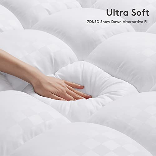 SameBed Queen Mattress Topper - Extra Thick Cooling Down Alternative Pad